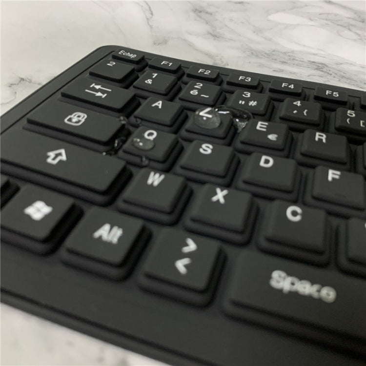 103 Key French USB Wired Silicone Waterproof Keyboard Desktop Notebook Keyboard, Cable Length: 1.5m - Wired Keyboard by buy2fix | Online Shopping UK | buy2fix