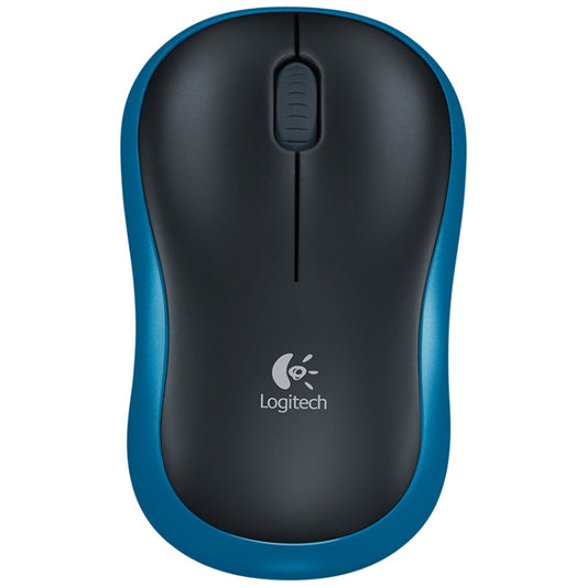 Logitech M185 2.4GHz 3-keys 1000DPI Wireless Optical Mouse, Wireless Range: 10m (Blue) by Logitech