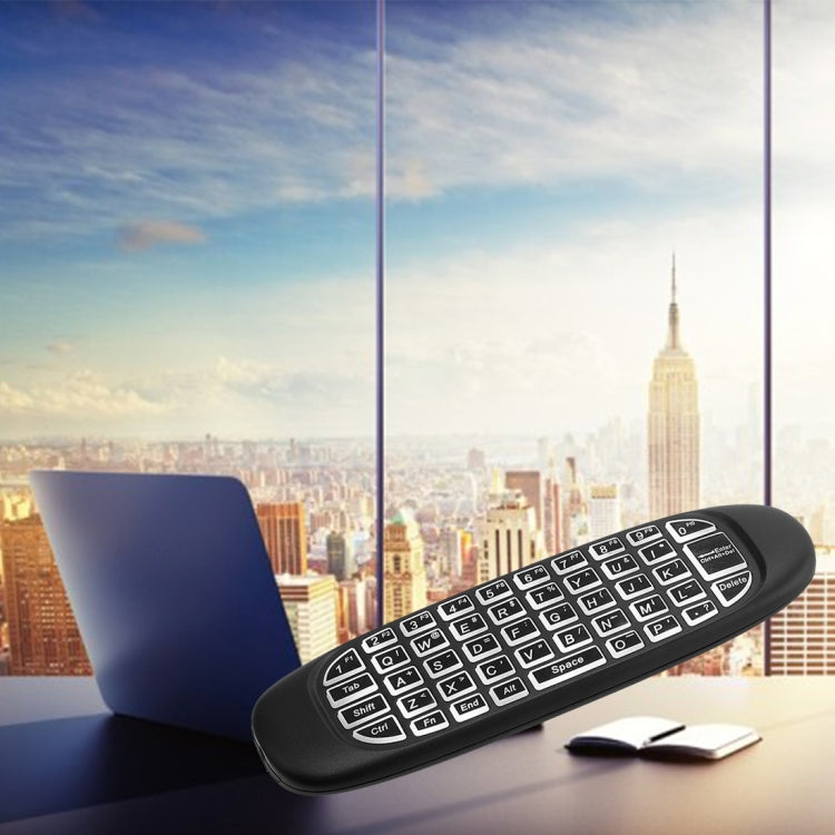 C120 Back-light Air Mouse 2.4GHz Wireless Keyboard 3D Gyroscope Sense Android Remote Controller for PC, Android TV Box / Smart TV, Game Devices by buy2fix