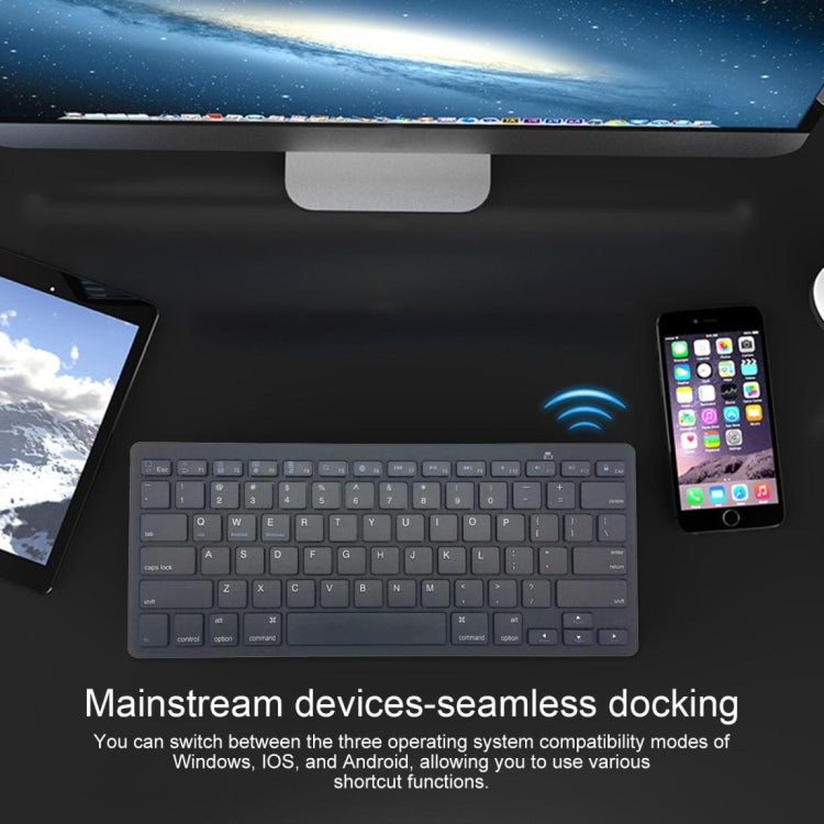 K09 Ultrathin 78 Keys Bluetooth 3.0 Wireless Keyboard (Black) by buy2fix