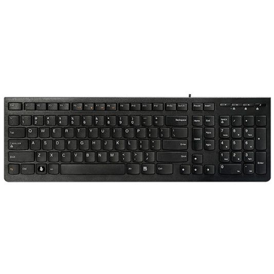 Lenovo K5819 Office Simple Ultra-thin Wired Keyboard (Black) by Lenovo