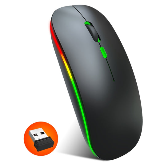 HXSJ M40 4 Key 2.4G Colorful Wireless Silent Mouse (Black) by HXSJ
