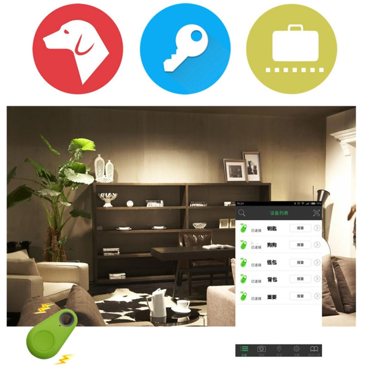 iTAG Smart Wireless Bluetooth V4.0 Tracker Finder Key Anti- lost Alarm Locator Tracker(Green) by buy2fix