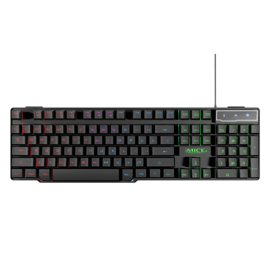 iMICE AK-600 Wired USB Floating Keycap Characters Glow Backlit Gaming Keyboard(Black) by iMICE