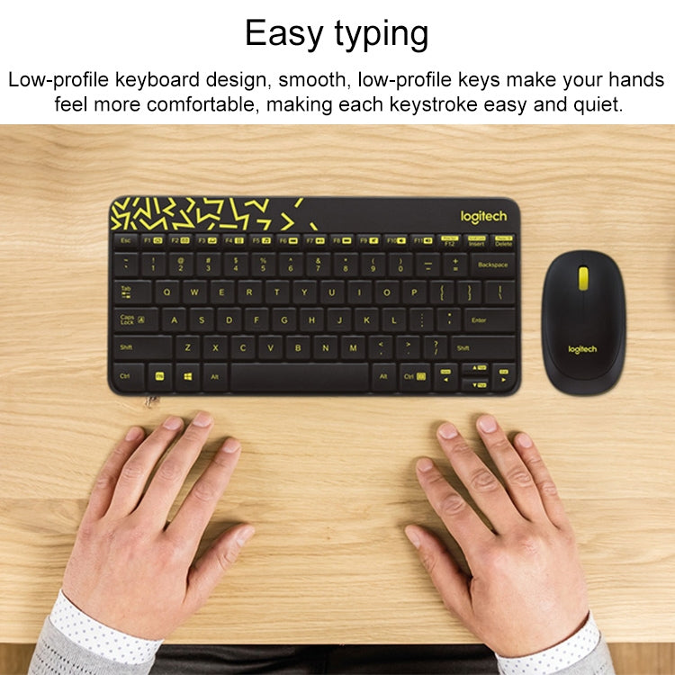 Logitech MK240 Nano Wireless Keyboard and Mouse Set(Black) by Logitech