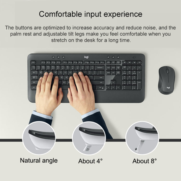 Logitech MK540 Wireless Keyboard and Mouse Set (Black) by Logitech