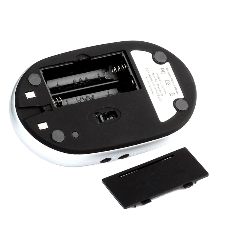 MZ-012 2.4G 1200 DPI Wireless Rechargeable Optical Mouse with 3 Ports USB HUB / Charging Dock(Silver) by buy2fix