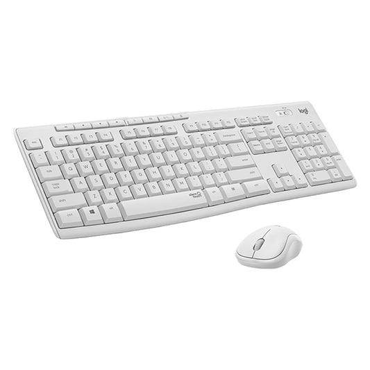 Logitech MK295 USB Wireless Silence Keyboard Mouse Set (White) by Logitech