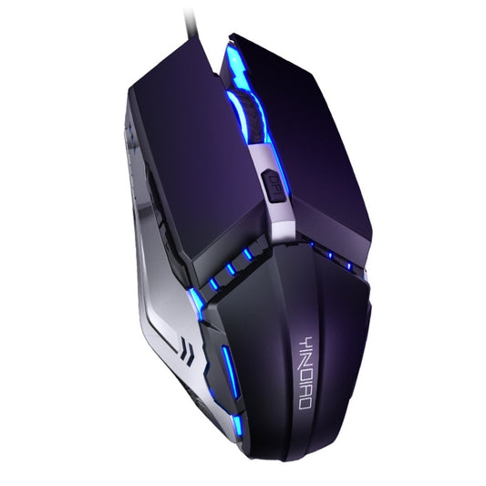 YINDIAO 6 Keys Gaming Office USB Mute Mechanical Wired Mouse(Black) by YINDIAO