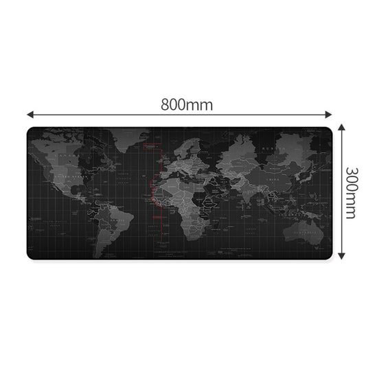 YINDIAO Large Rubber Mouse Pad Anti-skid Gaming Office Desk Pad Keyboard Mat, Size: 800x300mm (World Map) - Mouse Pads by YINDIAO | Online Shopping UK | buy2fix