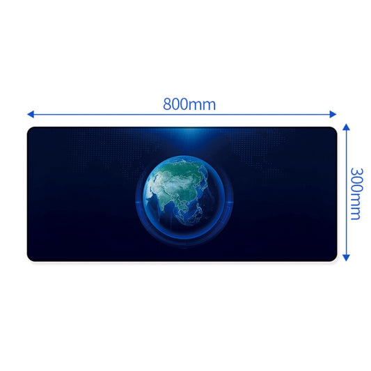 YINDIAO Large Rubber Mouse Pad Anti-skid Gaming Office Desk Pad Keyboard Mat, Size: 800x300mm (Earth) by YINDIAO