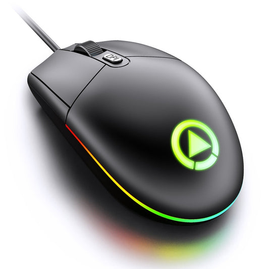 YINDIAO G3SE 1600DPI 3-modes Adjustable 3-keys RGB Light Wired Business Mouse (Black) by YINDIAO