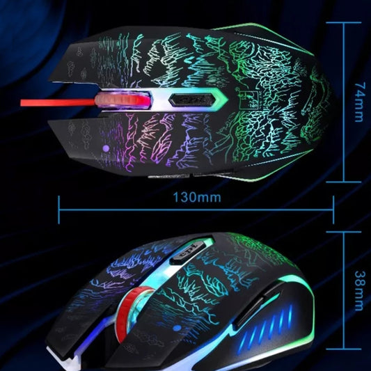 ZGB T9 USB Wired Gaming Backlight Gaming Mouse by Chasing Leopard