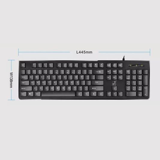 ZGB S500 Square Key USB Wired Computer Keyboard(White) by Chasing Leopard
