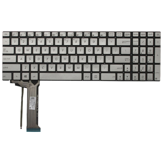 US Keyboard with Backlight for Asus GL551 GL551J GL551JK GL551JM GL551JW GL551JX G552 G552V G552VW G552VX FZ50JX GL752VW GL742VW(Silver) by buy2fix