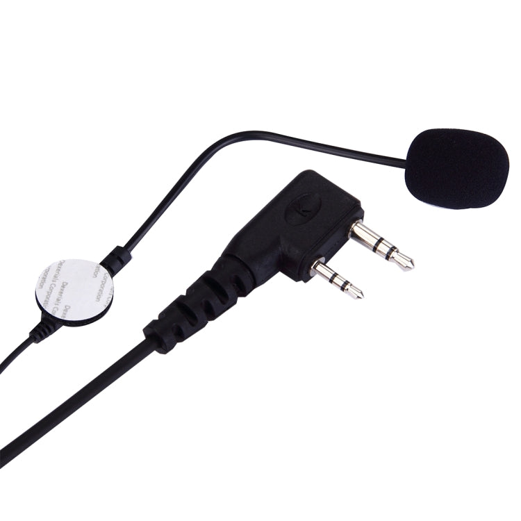 2 Pin PTT Adjustable Volume Motorcycle Helmet Headset Microphone for BAOFENG Radio Walkie Talkie - Microphones & Headsets by buy2fix | Online Shopping UK | buy2fix