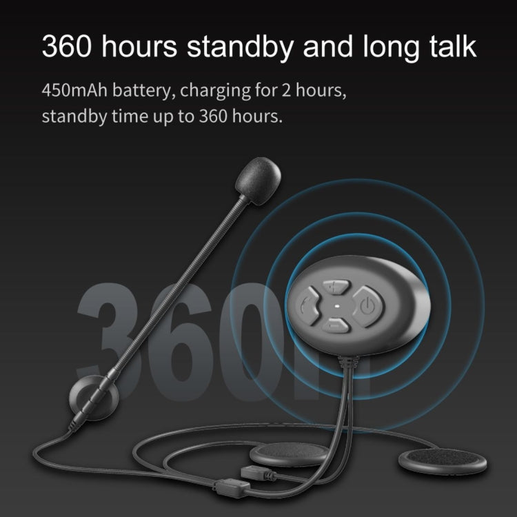 Dier DK11 800m Helmet Wireless Bluetooth Headset 5.0 Waterproof Double Motorcycle Call headset - Motorcycle Walkie Talkie by buy2fix | Online Shopping UK | buy2fix