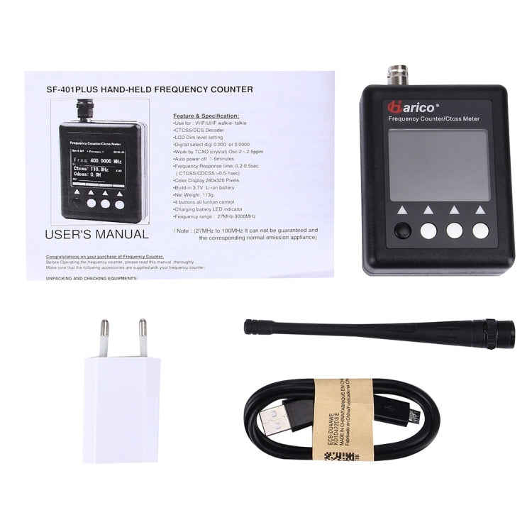 SF401 Plus Portable Handheld Frequency Counter for Walkie Talkie, Frequency: 27MHz-3000MHz - Other Accessories by buy2fix | Online Shopping UK | buy2fix