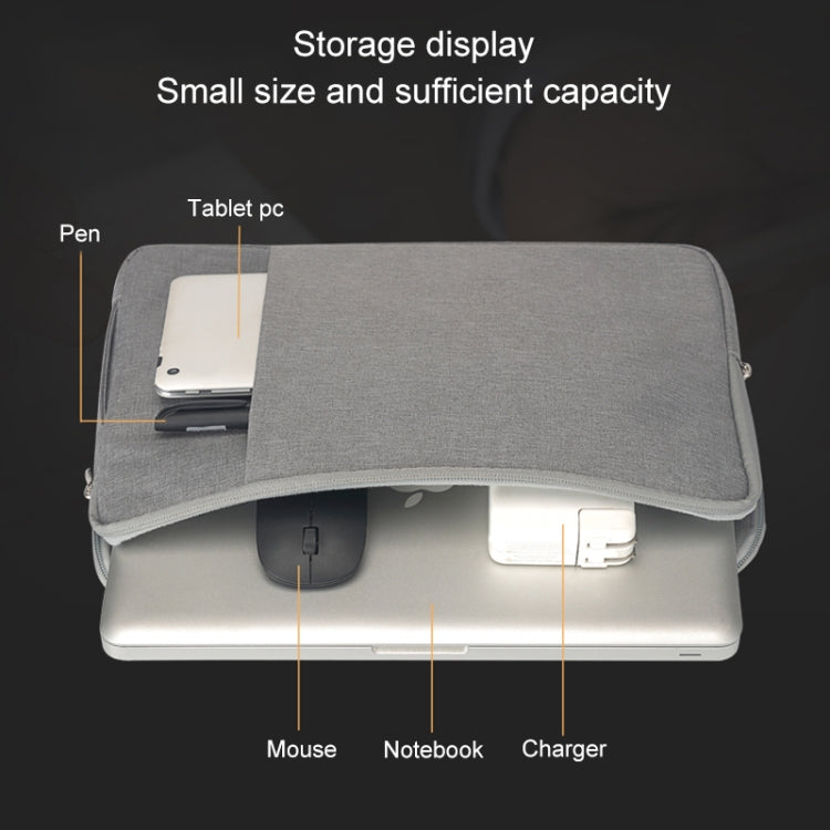 POFOKO C210 15-16 inch Denim Business Laptop Liner Bag(Grey) by POFOKO