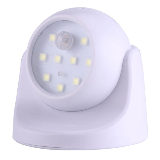 MM3W1 3W White Light PIR Motion Sensor Detector Security Lamp , 9 LEDs 240 LM 6000K 360 Degrees Rotation Wireless Motion Sensor Wardrobe Light / Night Light / Wall Lamp for bedroom, living room, bathroom, aisle by buy2fix