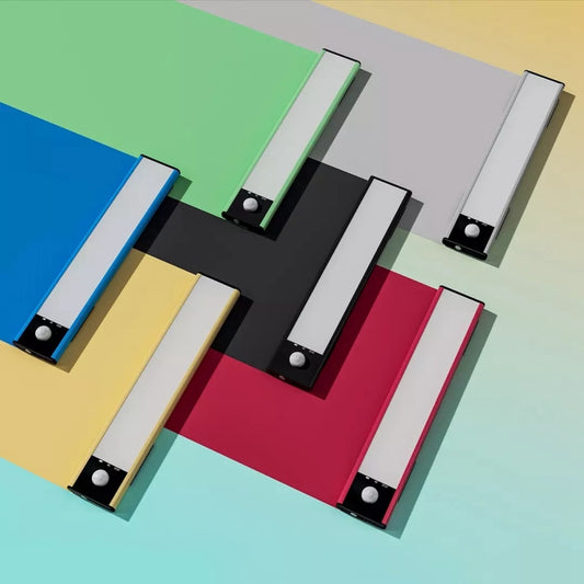 20cm Original Xiaomi Youpin YEELIGHT LED Smart Human Motion Sensor Light Bar Rechargeable Wardrobe Cabinet Corridor Wall Lamps(Black) by Xiaomi