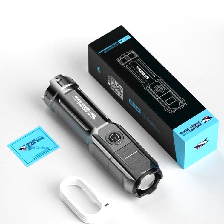 SMILING SHARK 622A Telescopic Focusing Three-gear Bright LED Flashlight - LED Flashlight by buy2fix | Online Shopping UK | buy2fix