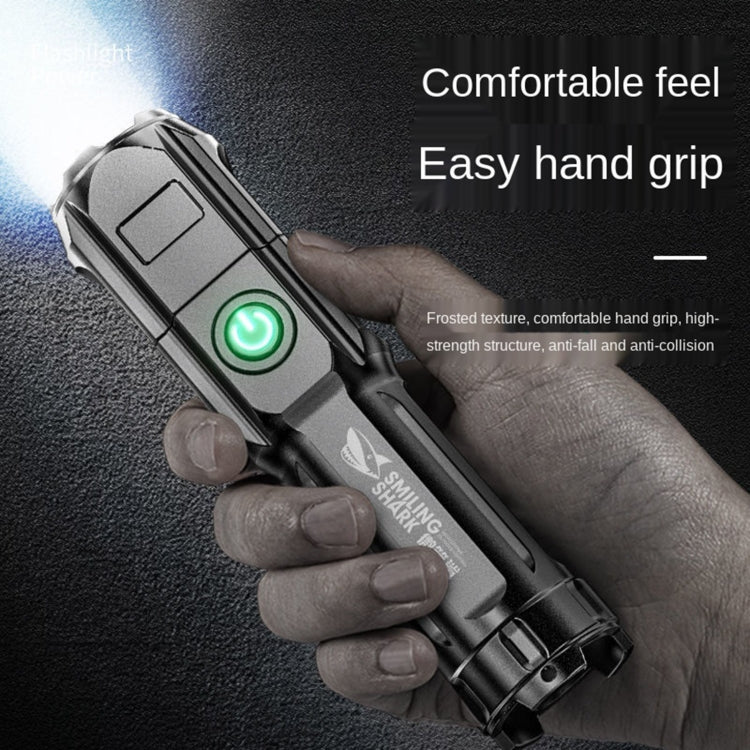 SMILING SHARK 622A Telescopic Focusing Three-gear Bright LED Flashlight - LED Flashlight by buy2fix | Online Shopping UK | buy2fix