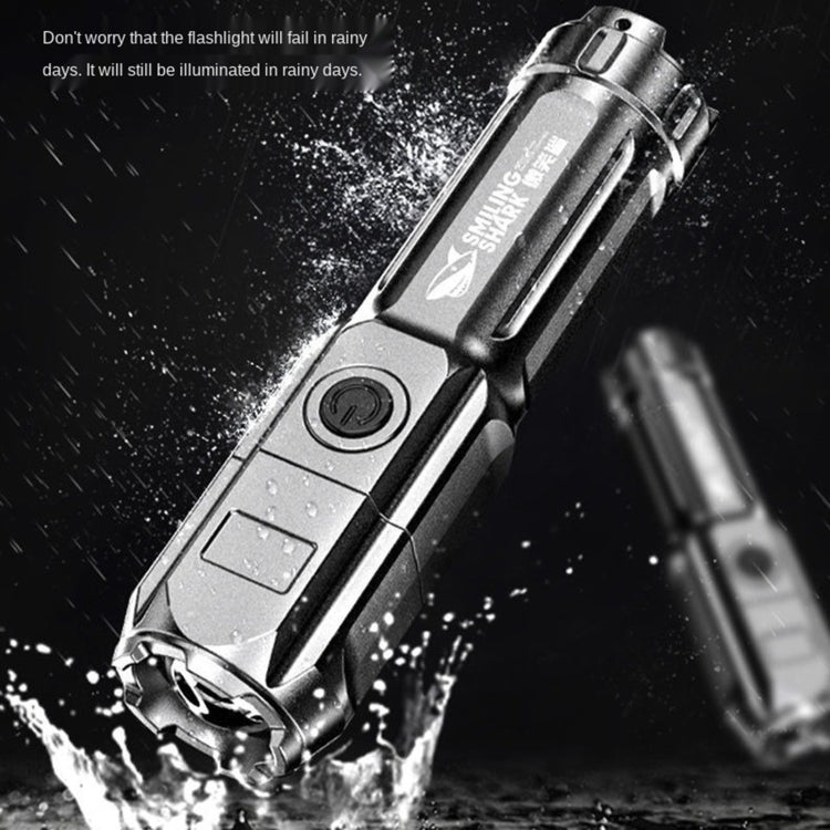 SMILING SHARK 622A Telescopic Focusing Three-gear Bright LED Flashlight - LED Flashlight by buy2fix | Online Shopping UK | buy2fix