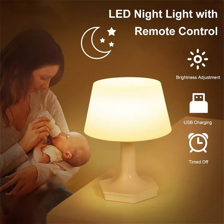F806 USB White Light / Warm White Light Switch LED Desk Lamp (White) - by buy2fix | Online Shopping UK | buy2fix