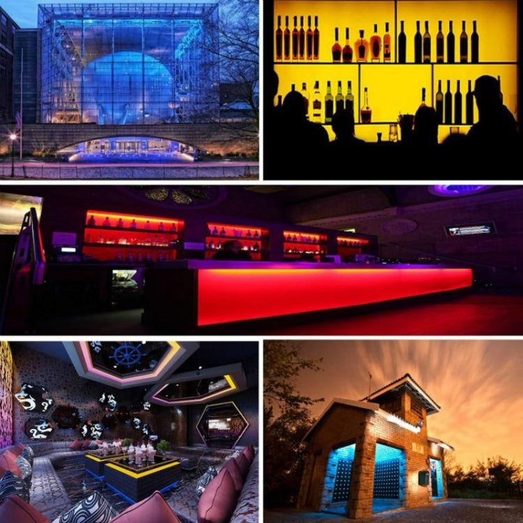 Smart Bluetooth APP Control Bare Board 2835 SMD RGB LED Rope Light, 60 LED/m, Length: 5m, 12V 2A 100-240V(EU Plug) by buy2fix