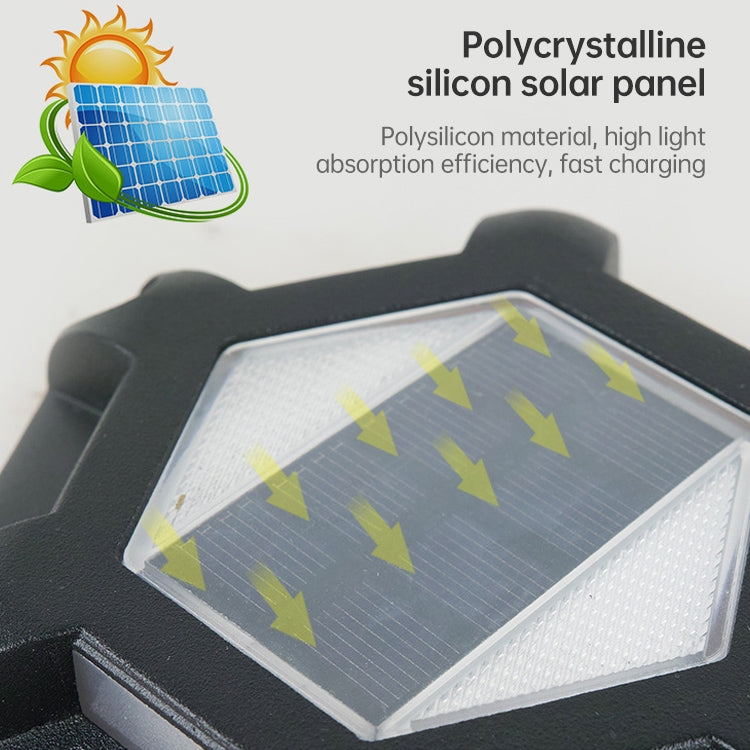 6 LEDs Outdoor Waterproof Aluminum Alloy High Compression Solar Buried Light Road Lighting Lamp, Color Temperature: 6000K (Black White Light) - Buried Lights by buy2fix | Online Shopping UK | buy2fix