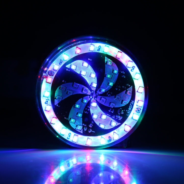 65 LEDs SMD 2835 Motorcycle Modified Windmill Angel Eyes RGB Light Fire Wheel Light Styling Flash Atmosphere Lamp, Diameter: 8.3cm, DC 12V by buy2fix