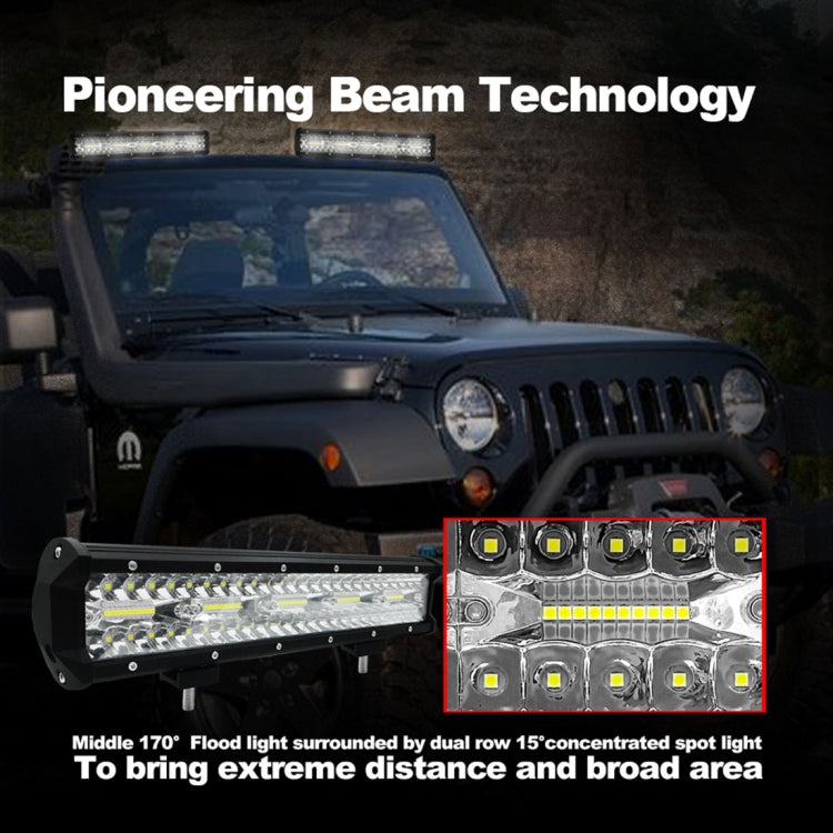 15 inch 75W 7500LM 6000K LED Strip Working Refit Off-road Vehicle Lamp Roof Strip Light - In Car by buy2fix | Online Shopping UK | buy2fix