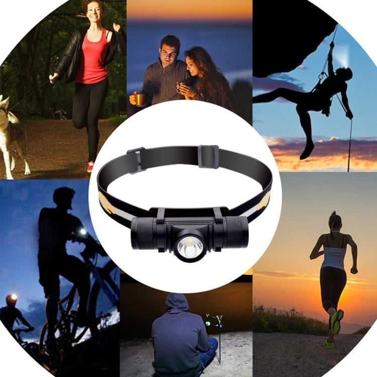 D10 5W XML-2 IPX6 Waterproof Headband Light, 1200 LM USB Charging Adjustable Outdoor LED Headlight - Headlamp by buy2fix | Online Shopping UK | buy2fix