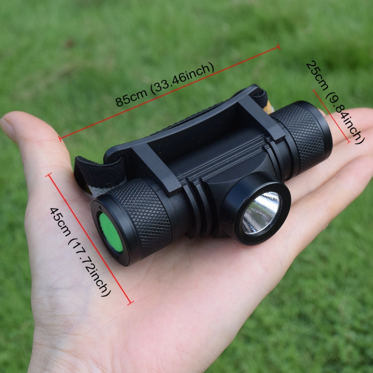 D10 5W XML-2 IPX6 Waterproof Headband Light, 1200 LM USB Charging Adjustable Outdoor LED Headlight - Headlamp by buy2fix | Online Shopping UK | buy2fix