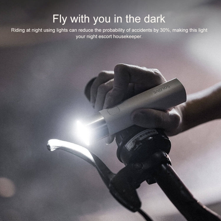 Original Xiaomi Youpin SOLOVE LED Flashlight 3000mAh USB Multi-function Portable Lighting(Black) - LED Flashlight by Xiaomi | Online Shopping UK | buy2fix