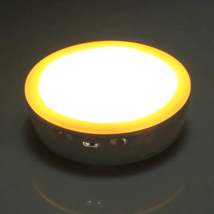 R10 USB Charging LED PIR Sensor Night Light , 4000K Emergency Light Cabinet Lamp, Sensor Distance: about 3m, DC 4.5V(Yellow) - Sensor LED Lights by buy2fix | Online Shopping UK | buy2fix