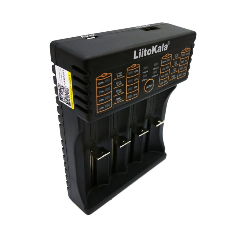 LiitoKala lii-402 4 In 1 Lithium Battery Charger for Li-ion IMR 18650, 18490, 18350, 17670, 17500, 16340(RCR123), 14500, 10440 - Charger & Converter by buy2fix | Online Shopping UK | buy2fix