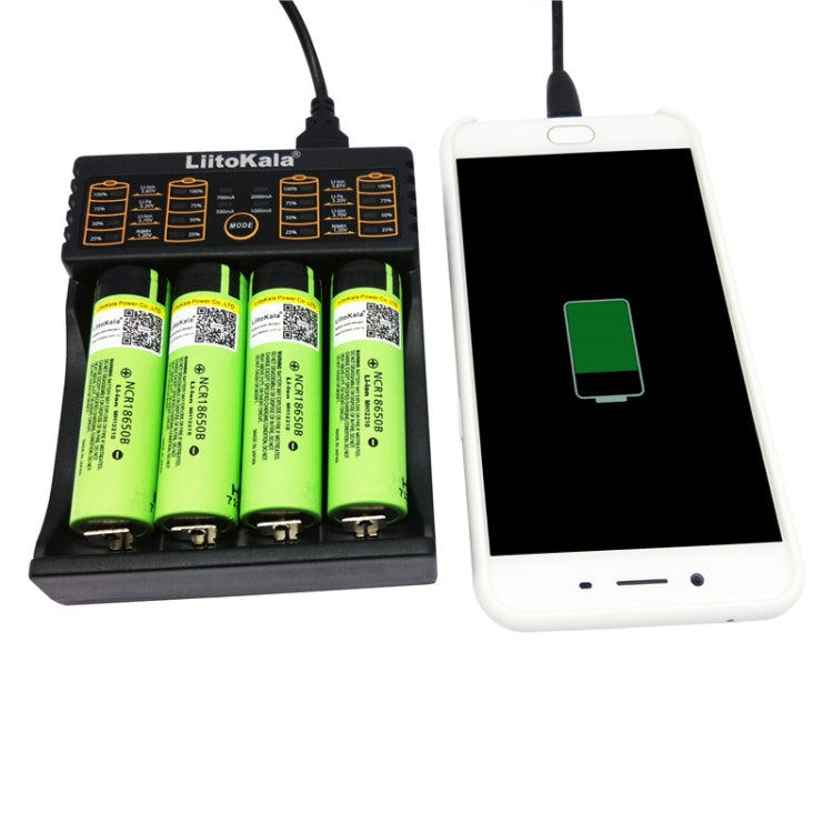 LiitoKala lii-402 4 In 1 Lithium Battery Charger for Li-ion IMR 18650, 18490, 18350, 17670, 17500, 16340(RCR123), 14500, 10440 - Charger & Converter by buy2fix | Online Shopping UK | buy2fix