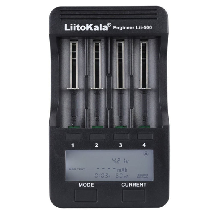 LiitoKala lii-500 Lithium Battery Charger for Li-ion IMR 18650, 26650, 16340, 14500, 10440, 18500, US Plug - Charger & Converter by buy2fix | Online Shopping UK | buy2fix