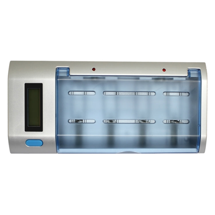 AC 100-240V 4 Slot Battery Charger for AA & AAA & C / D Size Battery, with LCD Display, EU Plug - Charger & Converter by buy2fix | Online Shopping UK | buy2fix