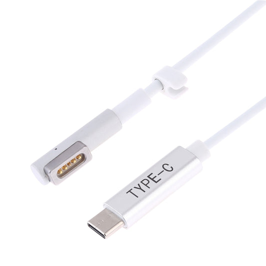 45W / 60W / 65W 5 Pin MagSafe 1 (L-Shaped) to USB-C / Type-C PD Charging Cable (White) by buy2fix