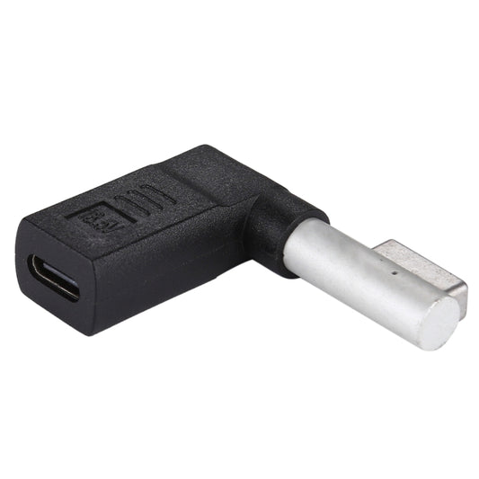USB-C / Type-C Female to 5 Pin MagSafe 1 (L-Shaped) Male Charge Adapter (Black) by buy2fix