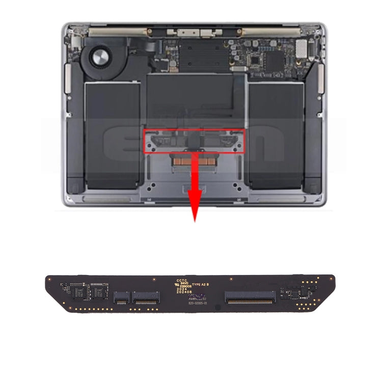 TouchPad Keyboard Connector Board For Macbook Air 13 inch Retina A2179 2020 EMC3302 821-02005-01 EMC3302 821-02005-01 - Touchpad by buy2fix | Online Shopping UK | buy2fix
