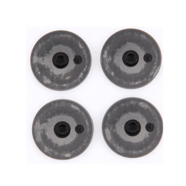 4 PCS for Macbook Pro Retina 13.3 inch & 15.4 inch (2012-Early 2015) A1398 & A1425 & A1502 Bottom Case Rubber Mats(Black) - Rubber Mats by buy2fix | Online Shopping UK | buy2fix