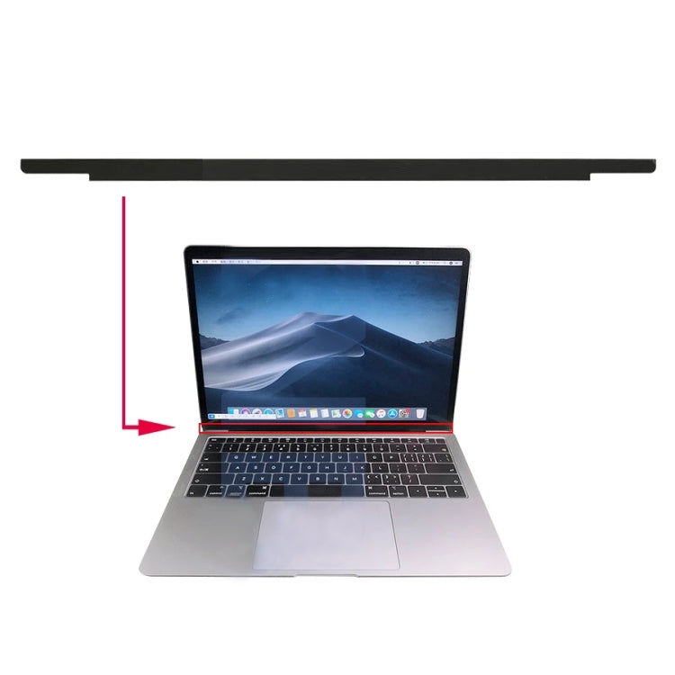 Glass Material LCD Screen Display Front Bezel Logo Cover for Macbook Pro 16 inch A2141 2019(Grey) - LCD Related Parts by buy2fix | Online Shopping UK | buy2fix