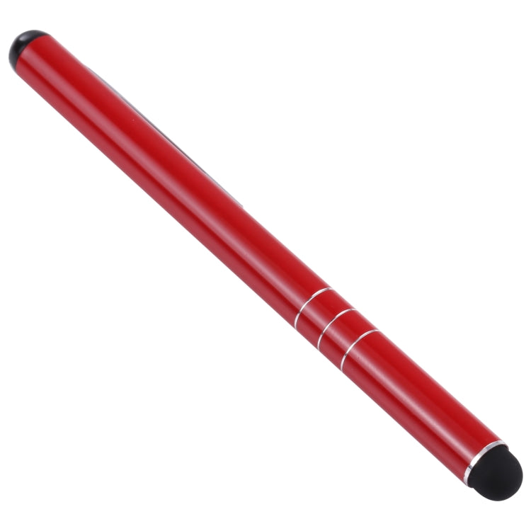 Universal Three Rings Mobile Phone Writing Pen (Red) - Stylus Pen by buy2fix | Online Shopping UK | buy2fix