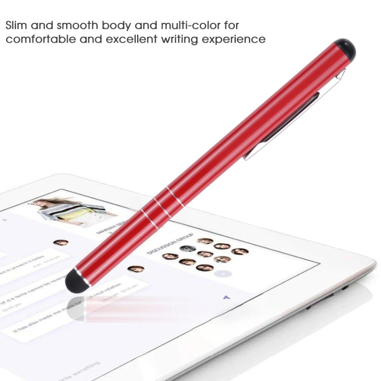 Universal Three Rings Mobile Phone Writing Pen (Red) - Stylus Pen by buy2fix | Online Shopping UK | buy2fix