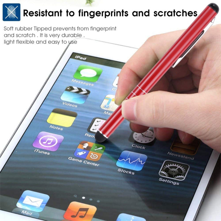 Universal Three Rings Mobile Phone Writing Pen (Red) - Stylus Pen by buy2fix | Online Shopping UK | buy2fix