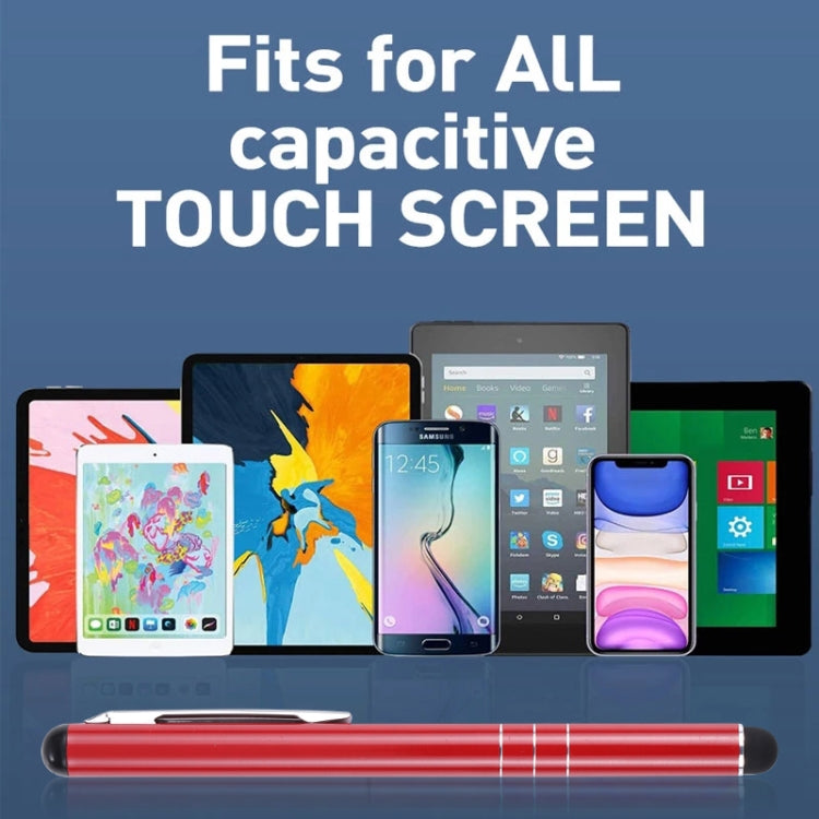 Universal Three Rings Mobile Phone Writing Pen (Red) - Stylus Pen by buy2fix | Online Shopping UK | buy2fix